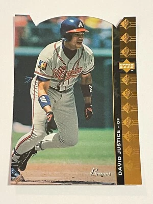 1994 Upper Deck SP Baseball Die Cut #50 - David Justice - Atlanta Braves - Image 1 of 2