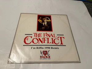 MC Duke - Final Conflict / I'm Riffin' 1990 Remix - Used Vinyl Record - K4593z - Imagen 1 de 2