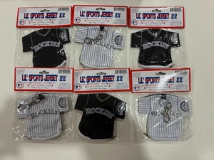 6 J.F. Llaveros deportivos para camiseta de béisbol de los Colorado Rockies - Imagen 1 de 4