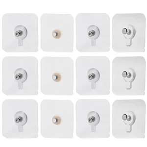 Gancho adhesivo sin costuras para uñas sin rastro 12 piezas suministros para colgar pintura - Imagen 1 de 12