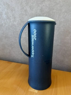 Tupperware Thermoskanne Thermowächter 1L BlauMetallic Millenium 2000 Sonderserie - Bild 1 von 4
