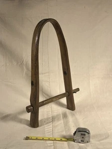 Antique Farmhouse Primitive Yoke Calf Goat Animal Collar Hand Carved Wood OOAK - Picture 1 of 22