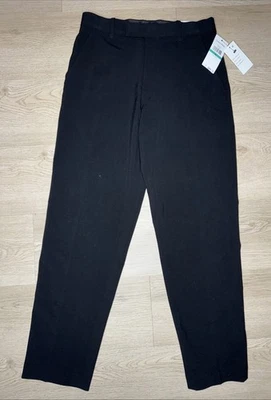 Pantalones de Traje Calvin Klein Negros para Niño Talla 16 Regular Nuevos con Etiquetas Calce Ajustado Frente Plano Nuevos Foto 1 de 4