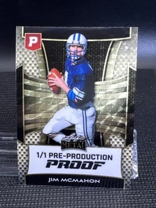 2025 Leaf Metal Pristine Jim McMahon Super Golden Prismatic Pre Prod Proof 1/1 - Picture 1 of 2