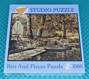 Bits And Pieces Puzzle 1000 Piece Studio Pond At Grist Mill Sealed 20"X27" - Picture 1 of 6