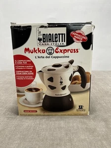 Bialetti Mukka Express Cappuccino Espresso 2 Tassen Herdplatte Kaffeemaschine Italien - Bild 1 von 16