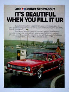 1974 AMC Hornet Wagon Vintage Original Magazine Print Ad 8.5 x 11" - Picture 1 of 4