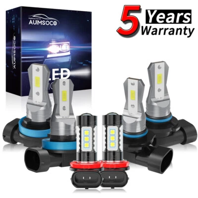 Kit de faros LED + bombillas antiniebla para Chevrolet Trax 2015-2018 6x 9005+H11+H11 Foto 1 de 4