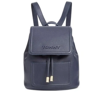 TOMMY HILFIGER Elsie faux-leather women's mini backpack -Tommy Navy/Blue - Picture 1 of 13