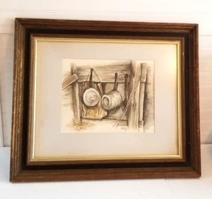 Framed Original Watercolor Painting by Dick Dahlstrom signed 1969 - Picture 1 of 10