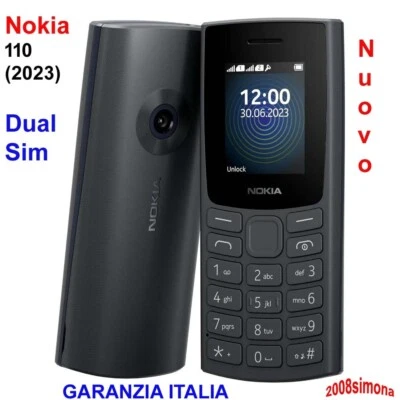 CELLULARE NOKIA 110 2023 Classico TELEFONO GSM DUAL SIM Italia FOTO RADIO FM SMS - Immagine 1 di 3