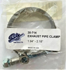 UNIVERSAL HEAVY DUTY STAINLESS STEEL SHINDY HELIX 1.94-2.12" EXHAUST CLAMP - Picture 1 of 4