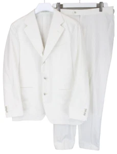 SUITSUPPLY Havana Jetted UL Slim / Soho SA Suit Men's UK 42 2 Piece White - Picture 1 of 17