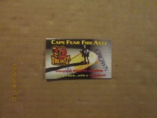 ACHL Cape Fear Fire Antz Vintage Defunct Circa 2002-03 Hockey Pocket Schedule