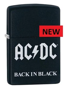 ENCENDEDOR ZIPPO ACDC Back In Black Zippo ZIPPO ENVÍO GRATUITO REINO UNIDO - Imagen 1 de 3