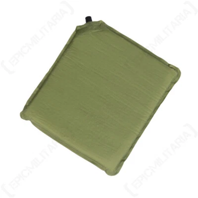 MIL-TEC Selbstaufblasbare Sitzmatte - Olive Drab - Campingkissen Outdoor