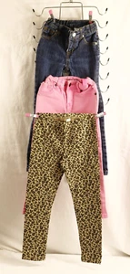 Girls Pants Size 5T (3) Hannah Montana Jeans Cherokee Jeans Jumping Bean Leggins - Picture 1 of 15