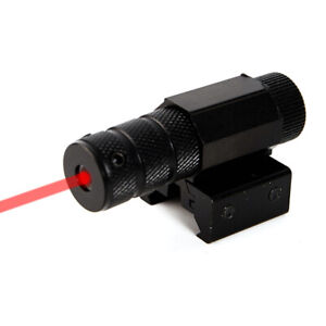 Red Laser Pointer Sight Adjustable 11/22mm Picatinny Rail Gun Rifle Pistol Sight