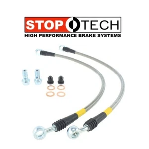 STOPTECH STAINLESS STEEL FRONT SET BRAKE LINES 04-09 MAZDA RX-8 1.3L all model - Picture 1 of 5