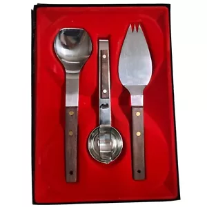 Juego de caja de servicio de postres Vernco de colección cuchara cuchara cucharada y servidor de pasteles/pasteles - Imagen 1 de 11