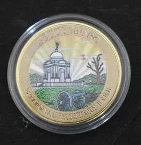 GETTYSBURG NATIONAL BATTLEFIELD PENNSYLVANIA MONUMENT, 1.75" Challenge Coin, New - Picture 1 of 4