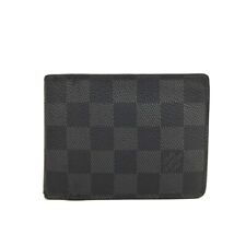 LOUIS VUITTON Damier Graphite Stripe Slender Wallet Blue 697239