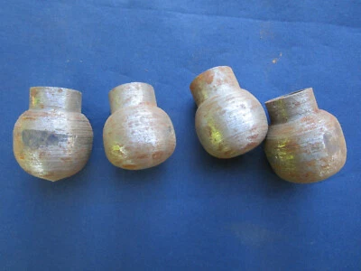 4 boules boutons tiroir pieds meuble fer dia. 3,1 cm gros trou fileté D. 1,5 cm - Photo 1/4