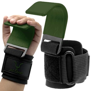 Jag Gewichthebehaken Riemen, Metallhaken Gym Lift Straps, Handgelenkstütze Griffe - Bild 1 von 6