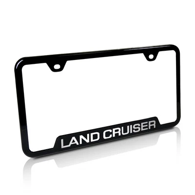Toyota Land Cruiser Black Stainless Steel License Plate Frame - Image 1 of 4