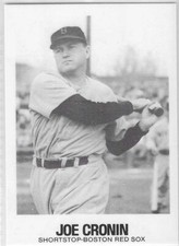 JOE CRONIN BOSTON RED SOX VINTAGE 1979 RENATA GALASSO TCMA BASEBALL CARD