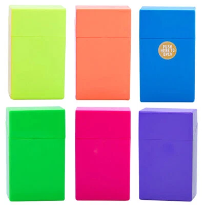 6 x Zigarettenbox " 100er " für ca. 20 Zigaretten Kunststoff Zigarettenetui Box - Bild 1 von 4