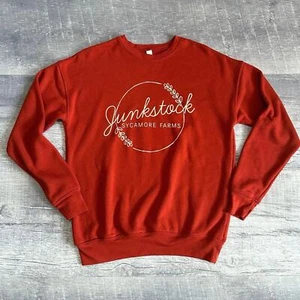 Sweat Junkstock Festival Femme S Ancien Vintage Événement Orange Brûlé - Photo 1/10