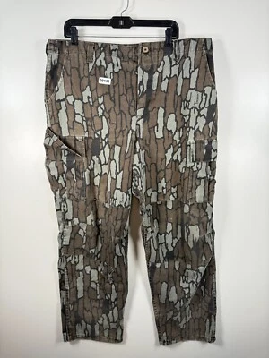 Vtg Winchester Mens Trebark Camo Combat Cargo Hunting Pants Brown Sz 40 - Image 1 of 4