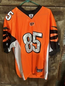 Vtg Y2K Reebok NFL On Field Chad Johnson Ochocinco Sewn Cincinatti Bengals 52 - Picture 1 of 9