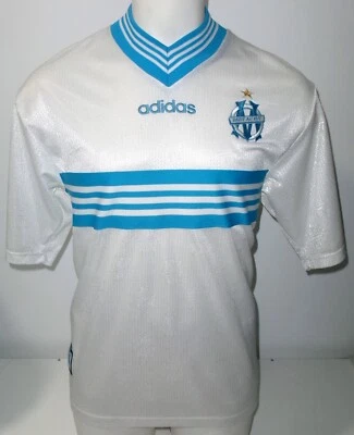 OLYMPIQUE MARSELLA camiseta auténtica Adidas 1997-1998 maillot OM 97-98 DOMORAUD - Imagen 1 de 4