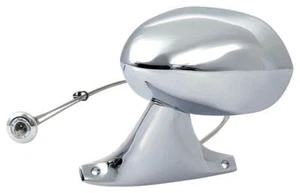 1973-74 Mopar B-Body Remote Outer Door Mirror Chrome - LH (drivers side) - Picture 1 of 8