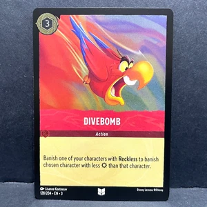 2024 DISNEY LORCANA INTO THE INKLANDS DIVEBOMB 128/204 (LÁMINA) POCO COMÚN - Imagen 1 de 2
