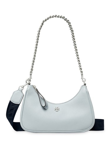 Borsa a tracolla Tory Burch piccola Mercer in pelle convertibile ~ Nuova con etichette~ blu