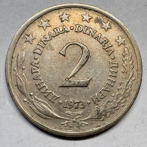 1973 Yugoslavia 2 Dinars - Beautiful Coin - #A-028 - Picture 1 of 2