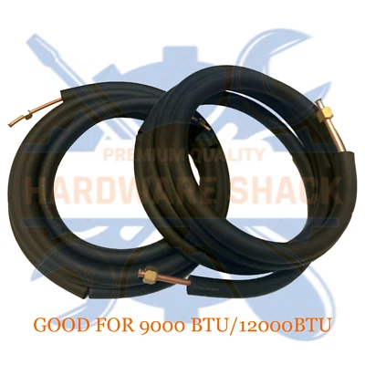 1/4" x 3/8" Copper Line Set for Ductless Mini Split Air Conditioner ANY LENGTH - Image 1 of 3