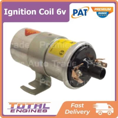 PAT Premium Ignition Coil 6v 6 Volt fits Holden F Series FJ 2.2L 6Cyl 132 (Grey) - image 1 of 2