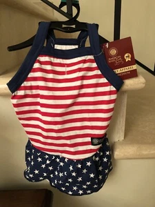 AKC Select Pet Apparel God Bless America Kleid M - Bild 1 von 4