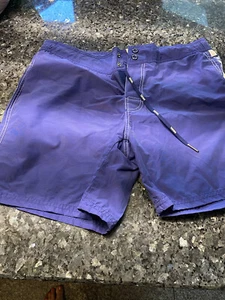 Pantalones cortos de baño Diesel para hombre $98 azules/blancos talla mediana - Imagen 1 de 9
