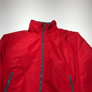 EMS Eastern Mountain Sports Jacket Mens Size M Polar Fleece Red Mediumweight Zip - Picture 1 of 11