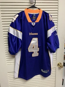 Minnesota Vikings Jersey Brett Favre #4 Reebok Purple Size 52 - Picture 1 of 5