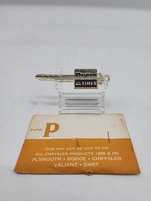 Llave en blanco sin cortar Chrysler NOS - 1956 y en adelante - Plymouth Dodge Chrysler Valiant Dart Foto 1 de 3