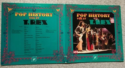 T Rex Double 12" Vinyl LP Pop History Volume 27 Cube Records 2338 011 1972 - Image 1 of 4