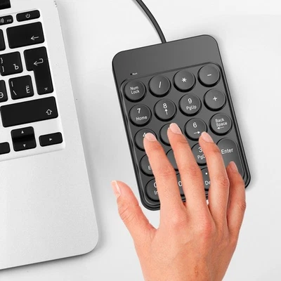 USB Numeric Keypad Slim Numpad for Accurate Calculations on Desktop Laptop - Image 1 of 4