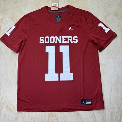 NEW Oklahoma Sooners Jordan Brand Home Jersey Maroon #11 Arnold LG - Image 1 of 4