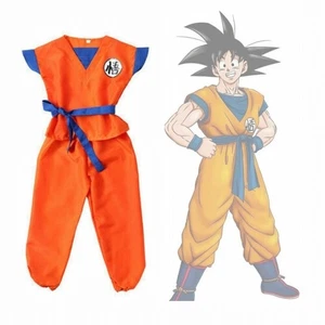 Dragon Ball Z Son GoKu Cosplay Costume Kids Anime Party Outfit Boys Book Week UK - Picture 1 of 4